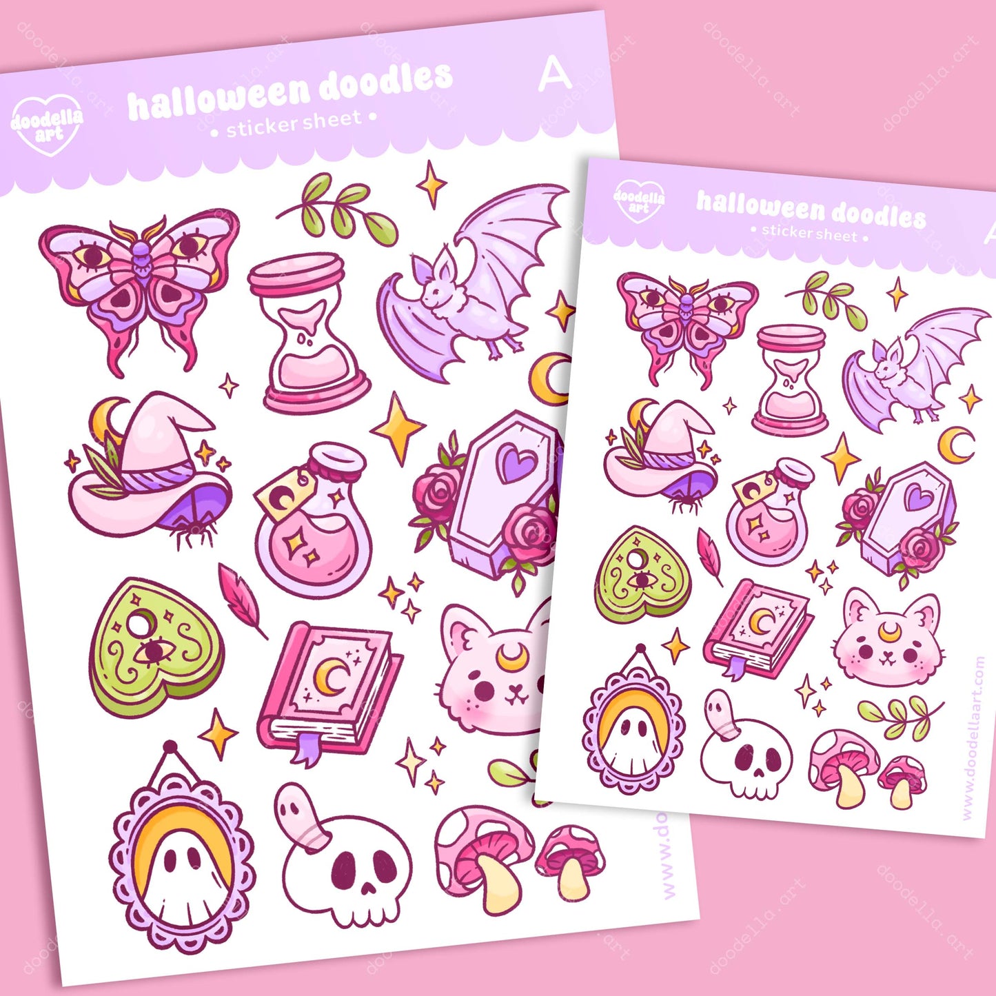 Halloween Doodles Sticker Sheet (A)