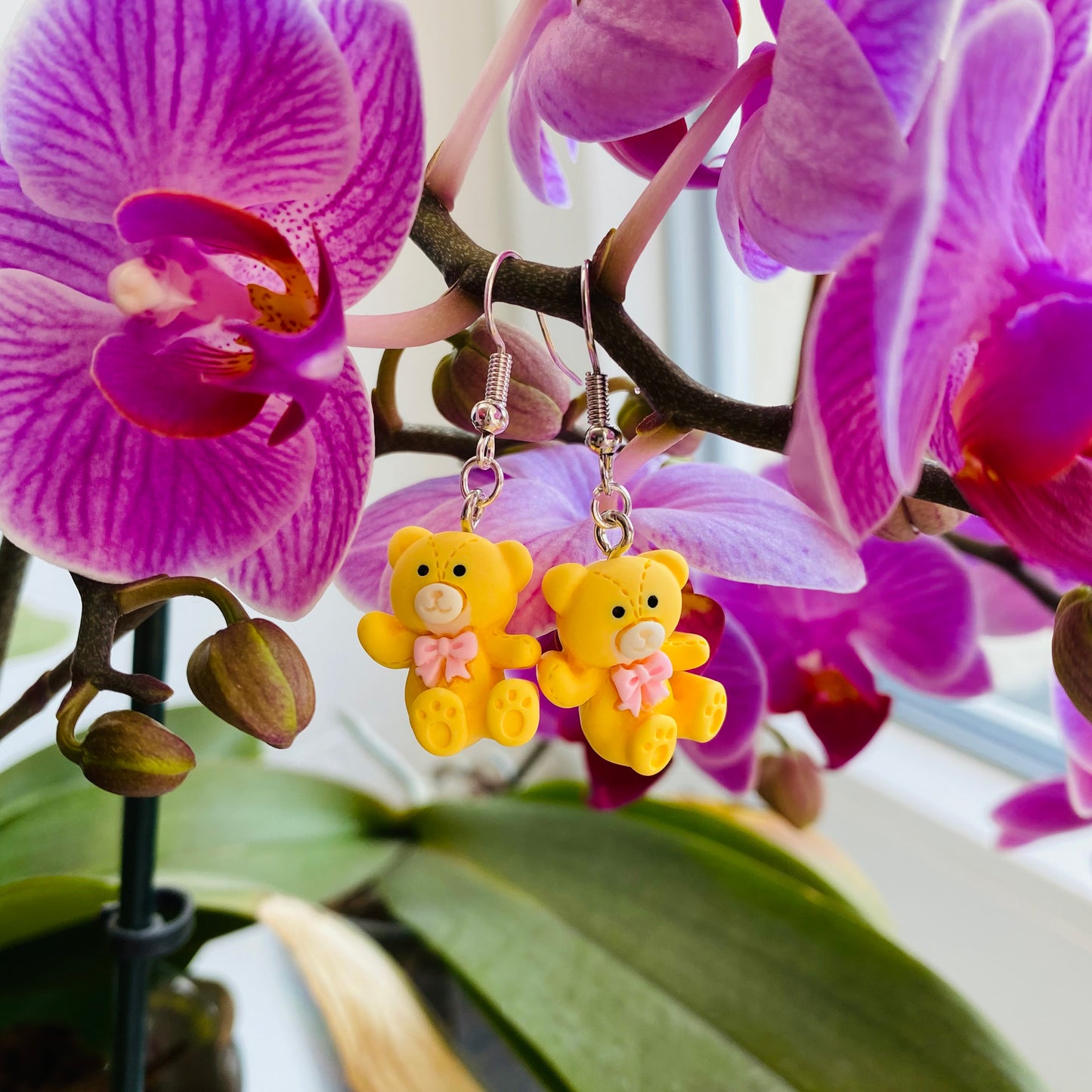 Kawaii Teddy Bear Earrings