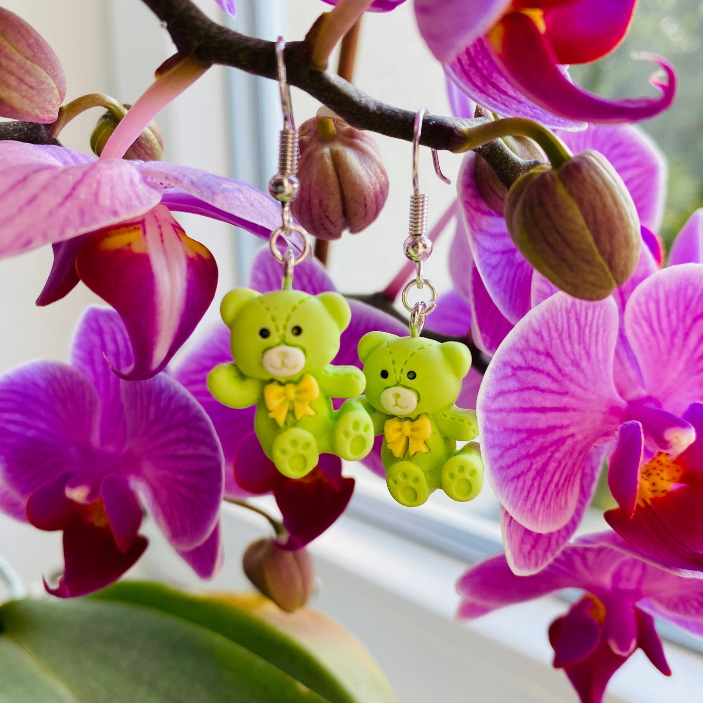 Kawaii Teddy Bear Earrings
