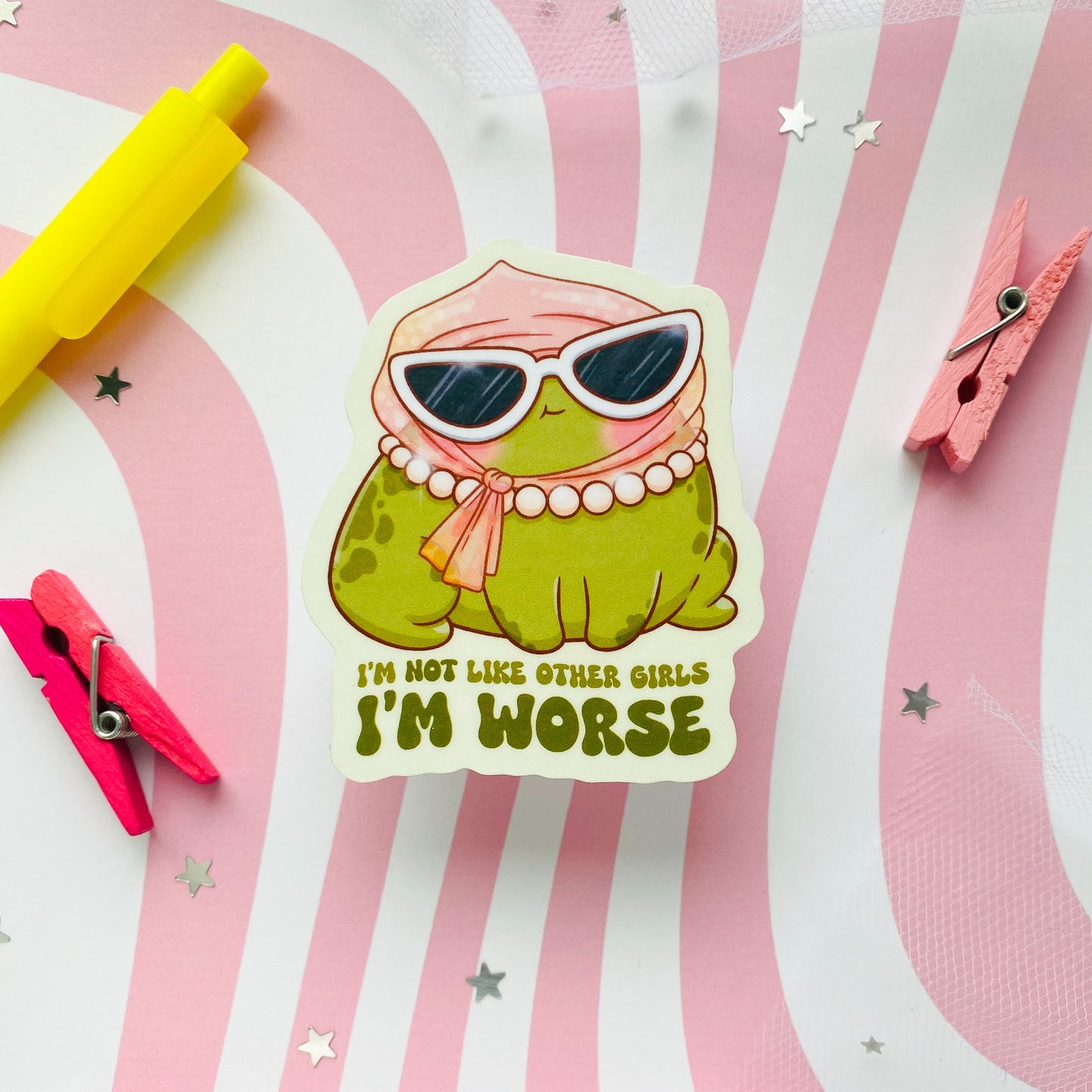 I Am Not Like Other Girls Sticker