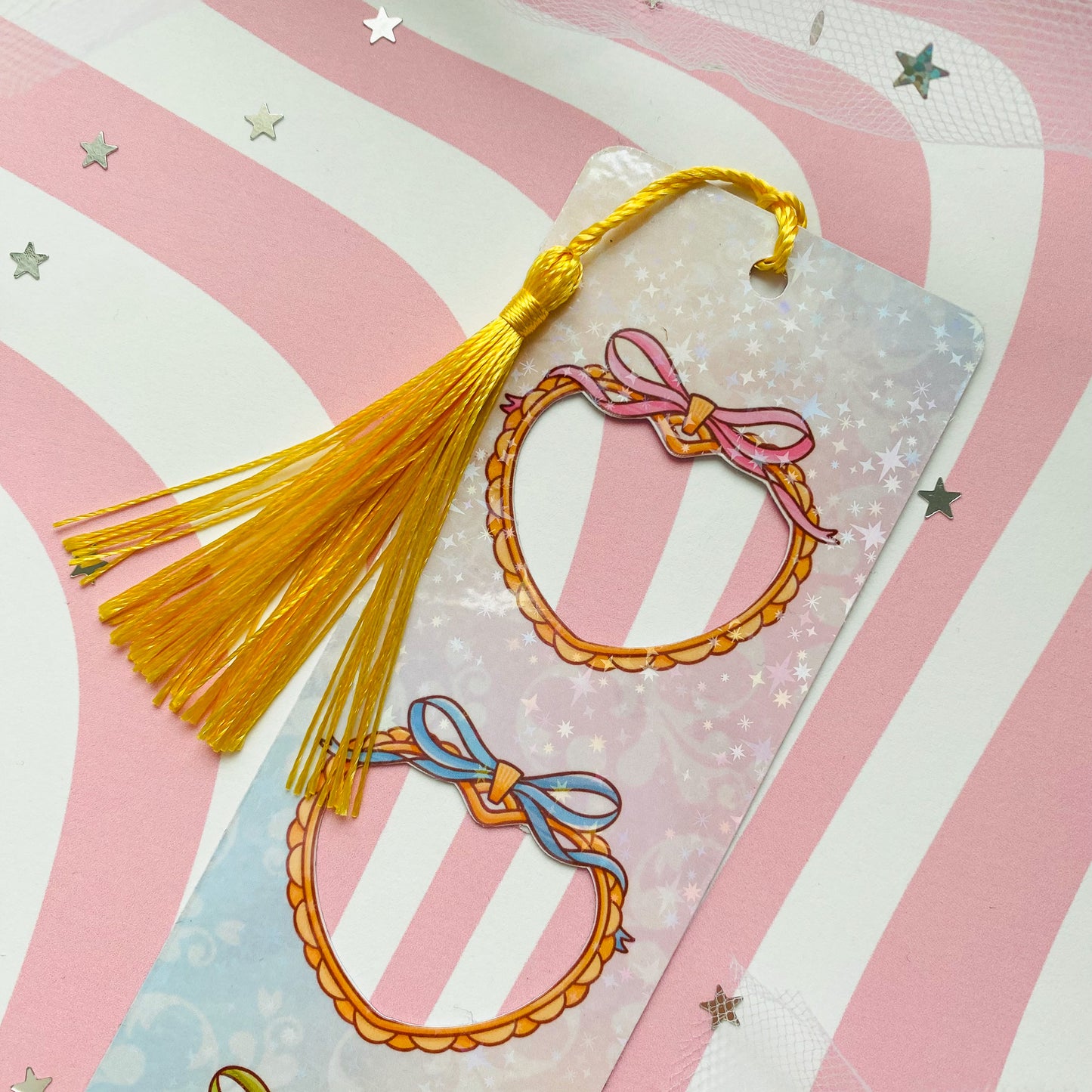 Coquette Heart Cutout Bookmark