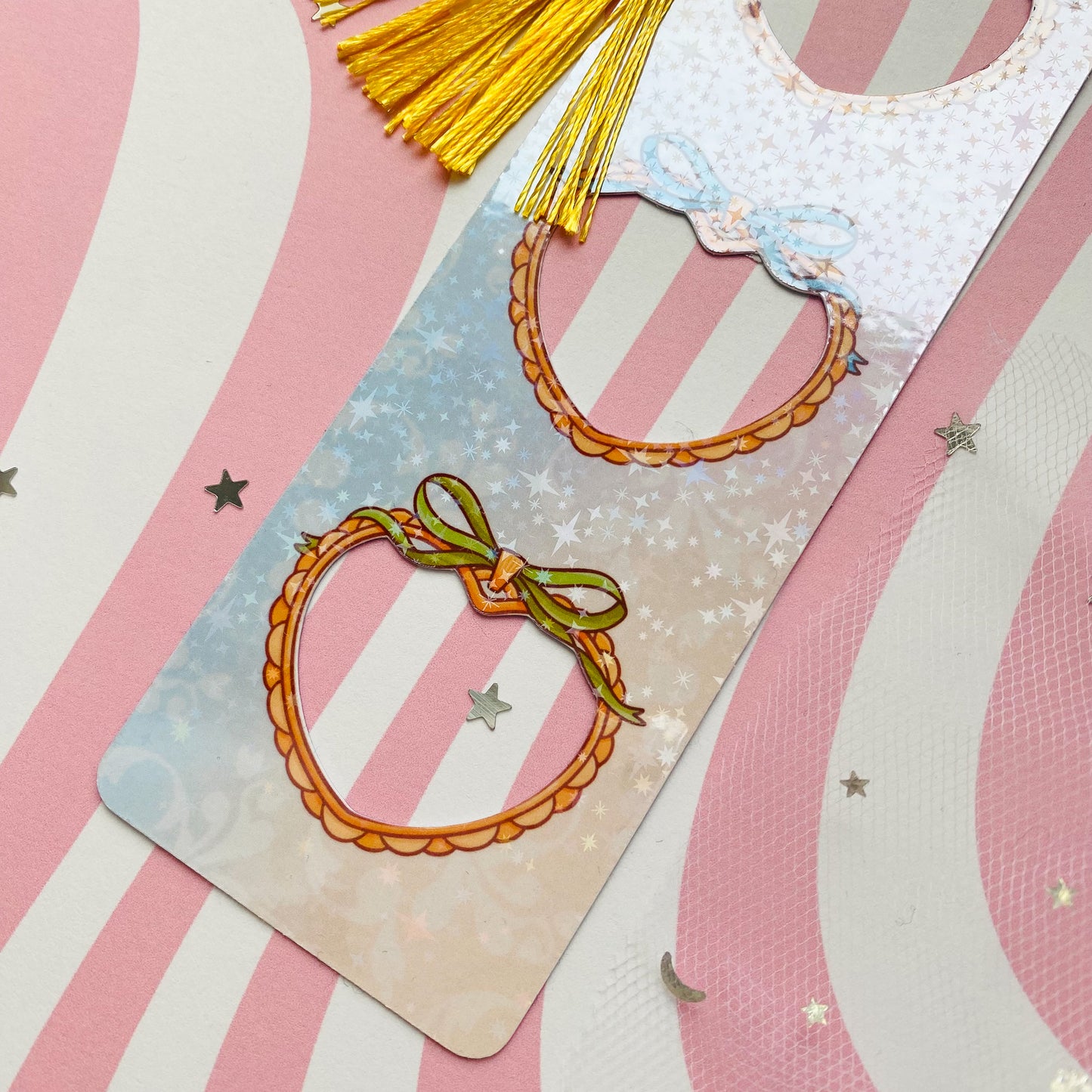 Coquette Heart Cutout Bookmark