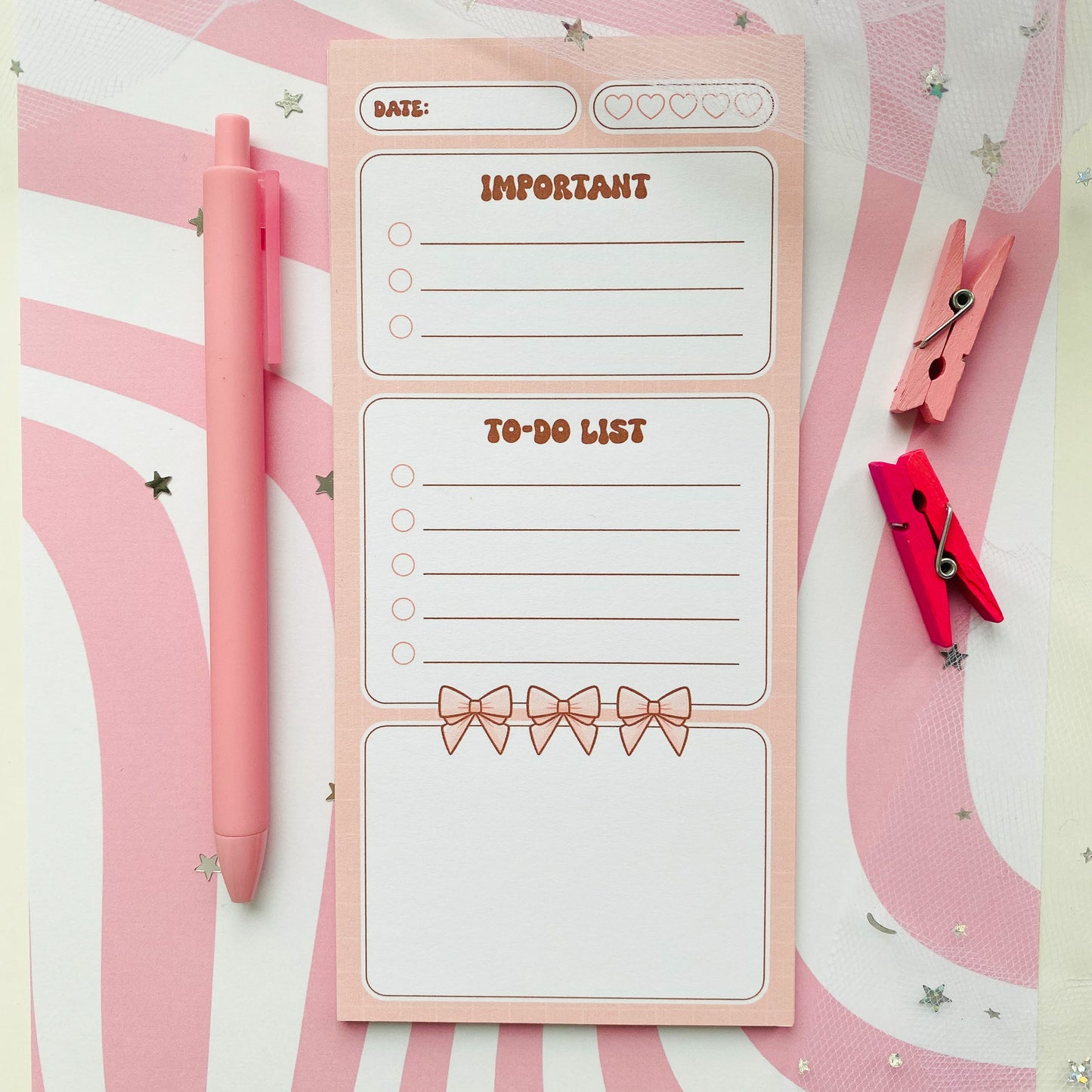 Coquette Planner Handmade Notepad