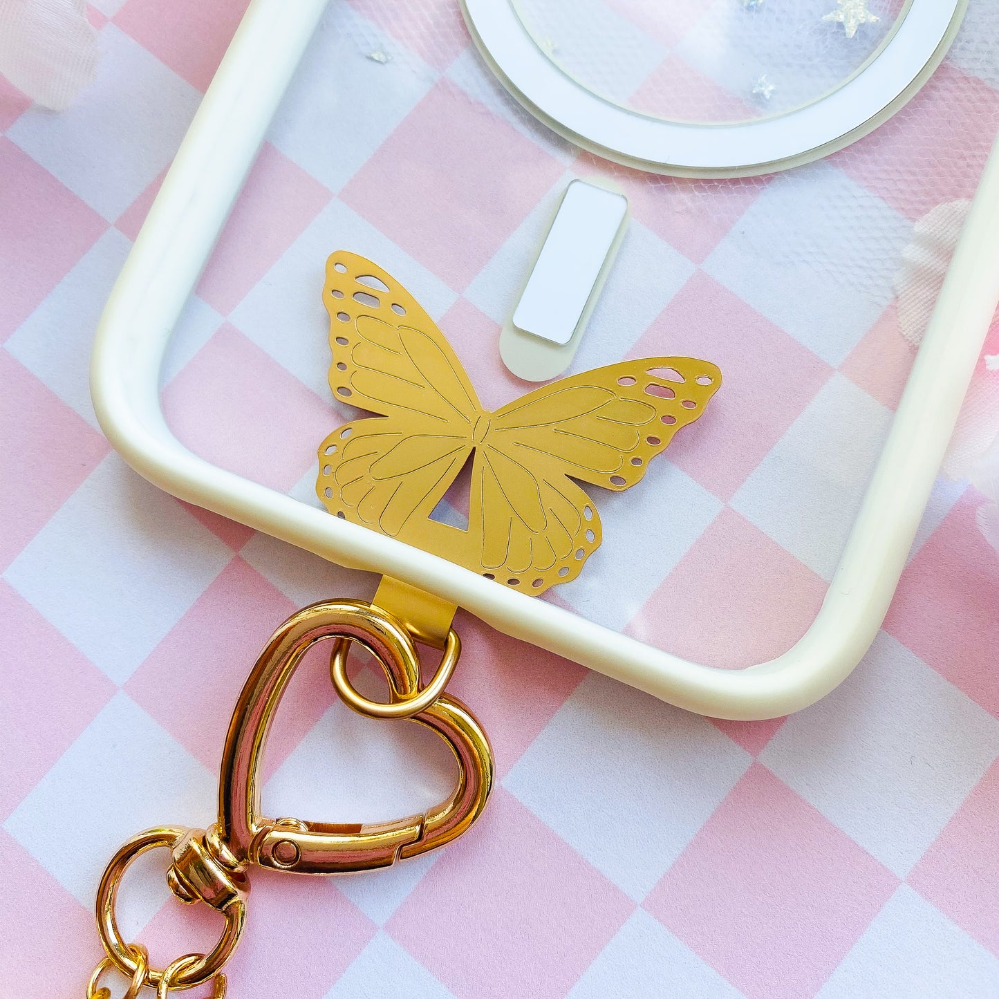 Butterfly Phone Lanyard Patch Pad