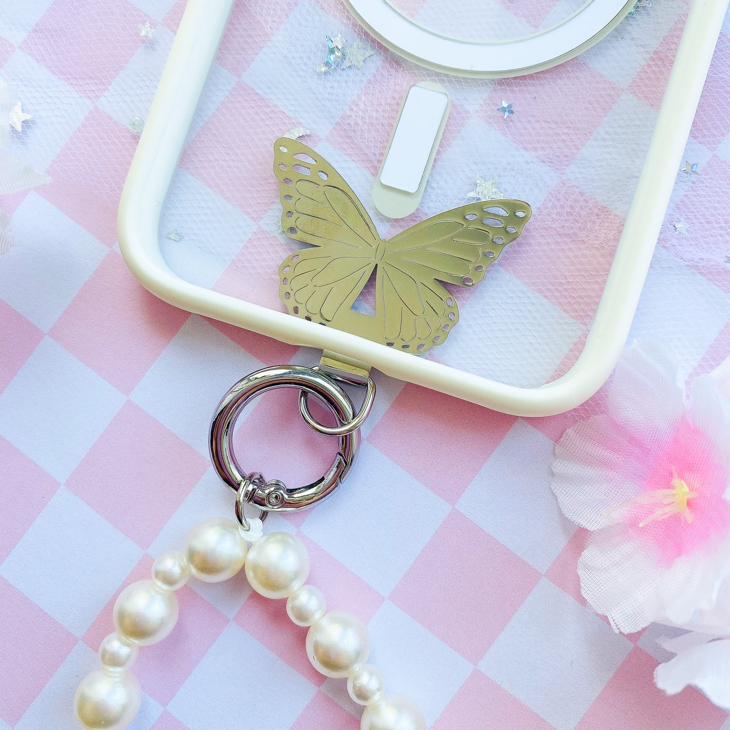 Butterfly Phone Lanyard Patch Pad