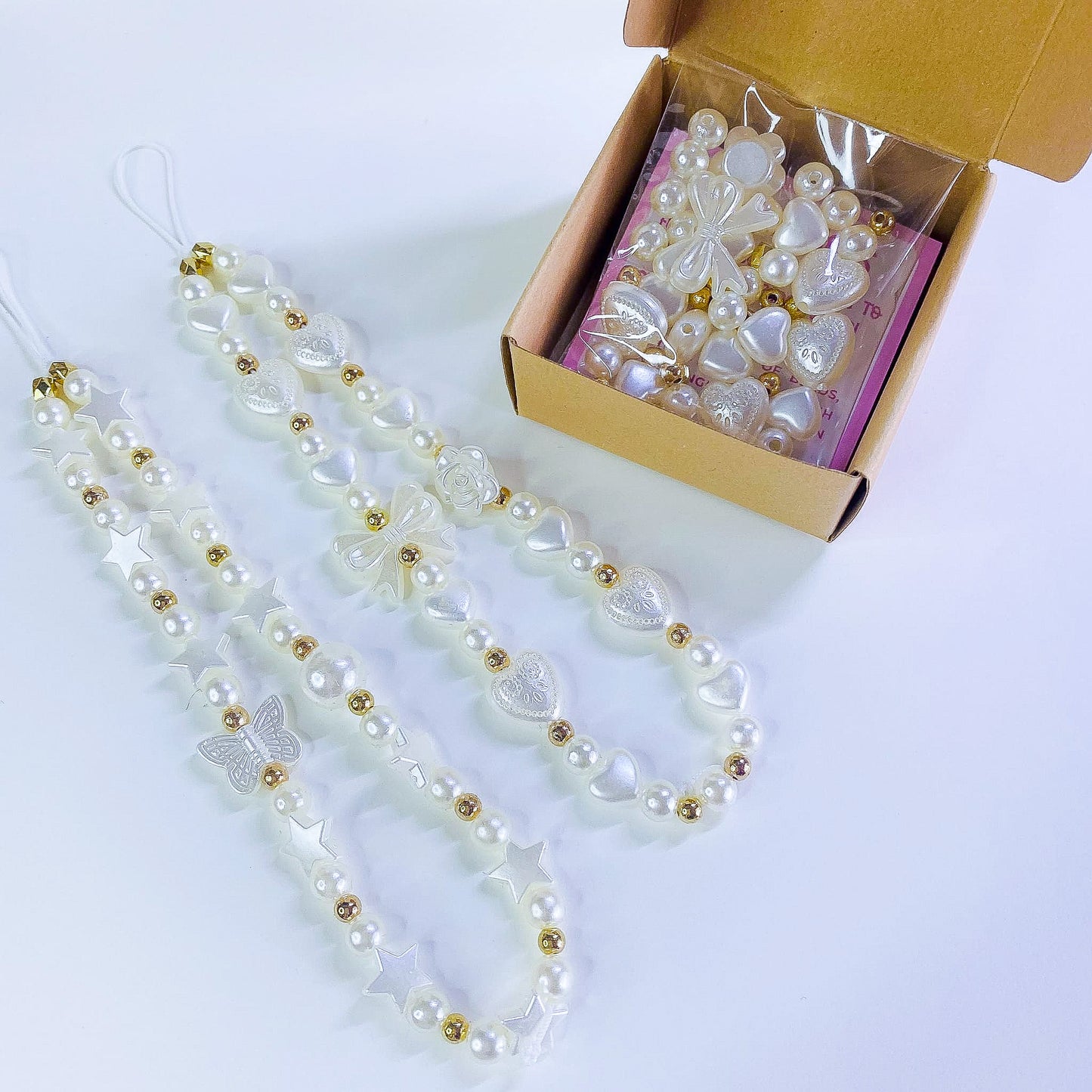 Make Your Own Beaded Phone Strap (Pearl Edition)