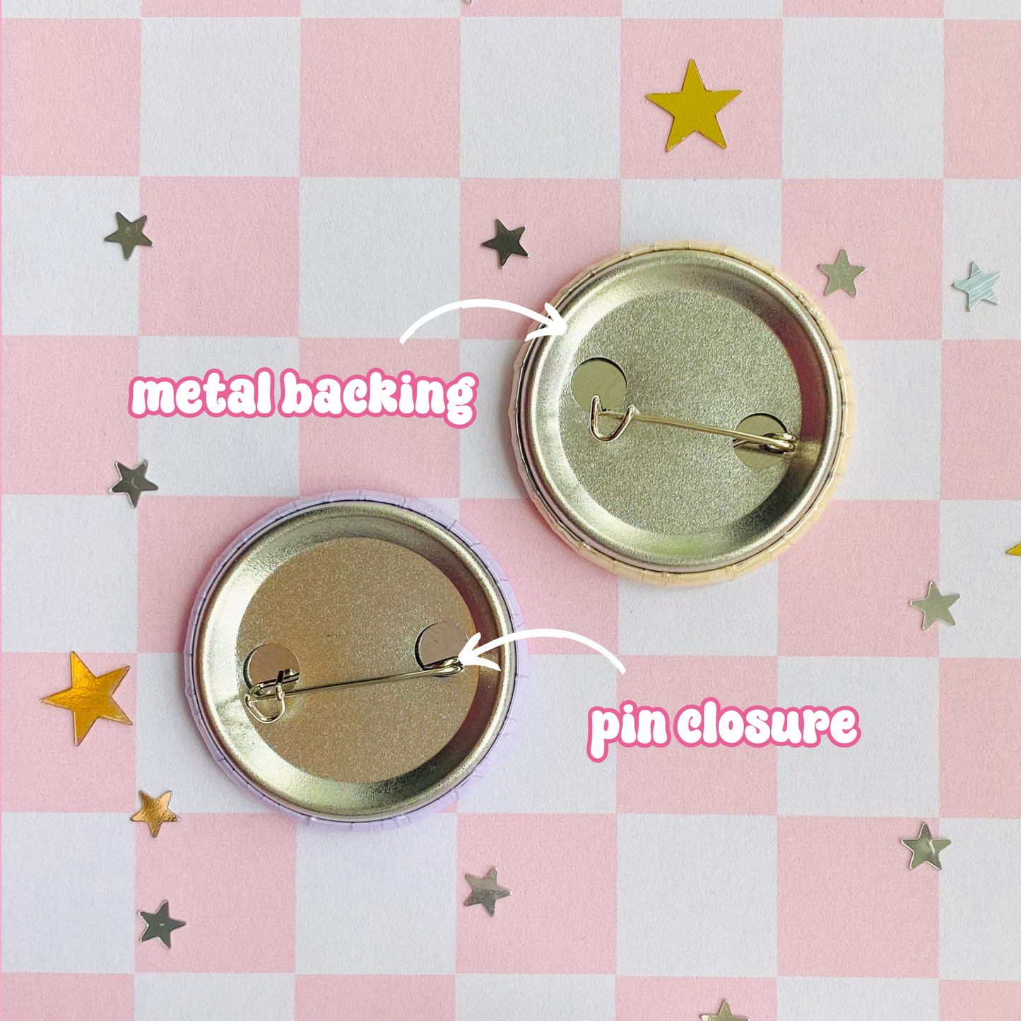 Custom 37mm Button Badges - With Your Design