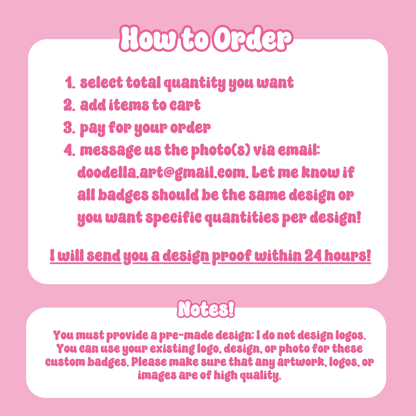 Custom 37mm Button Badges - With Your Design