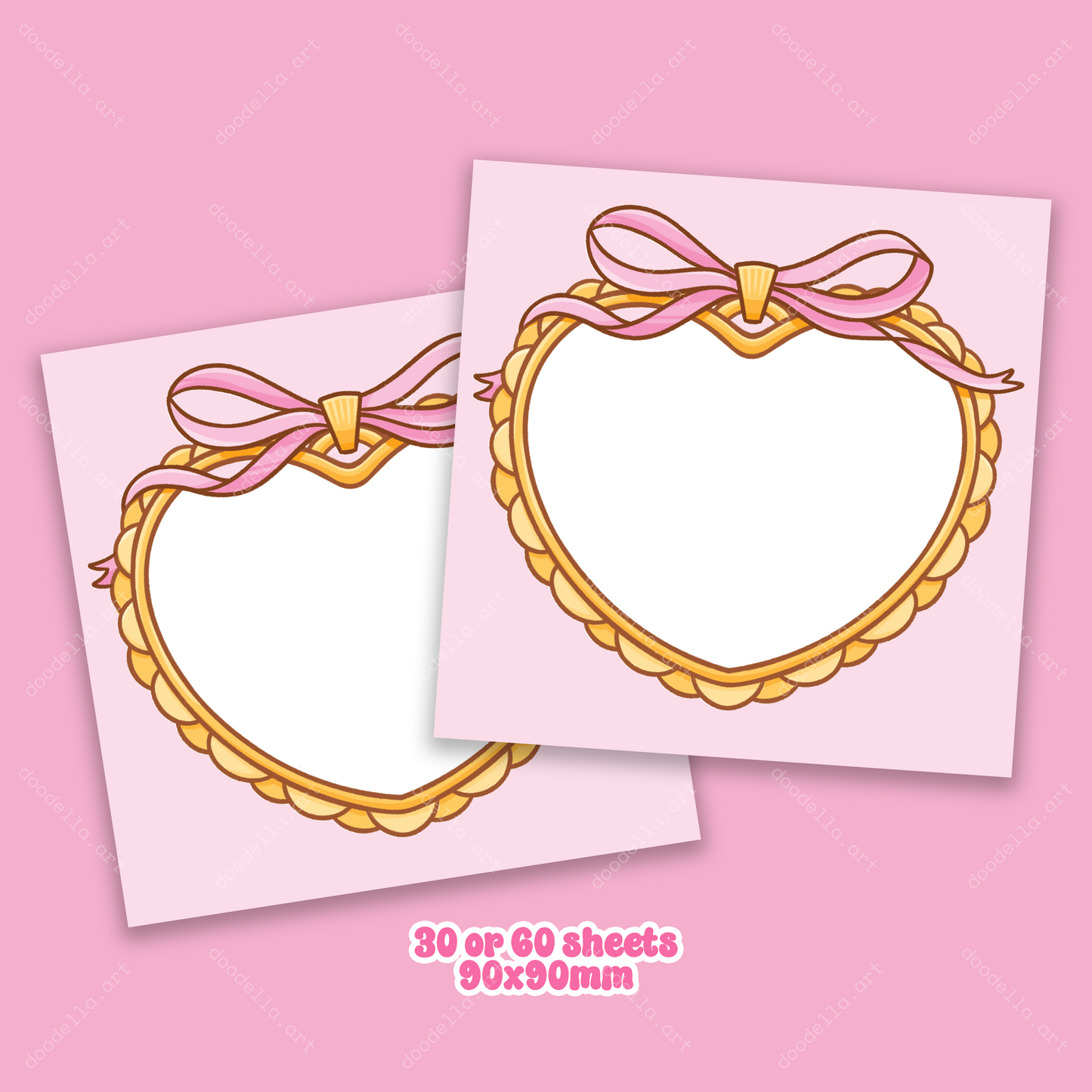 Coquette Heart Memo Pad