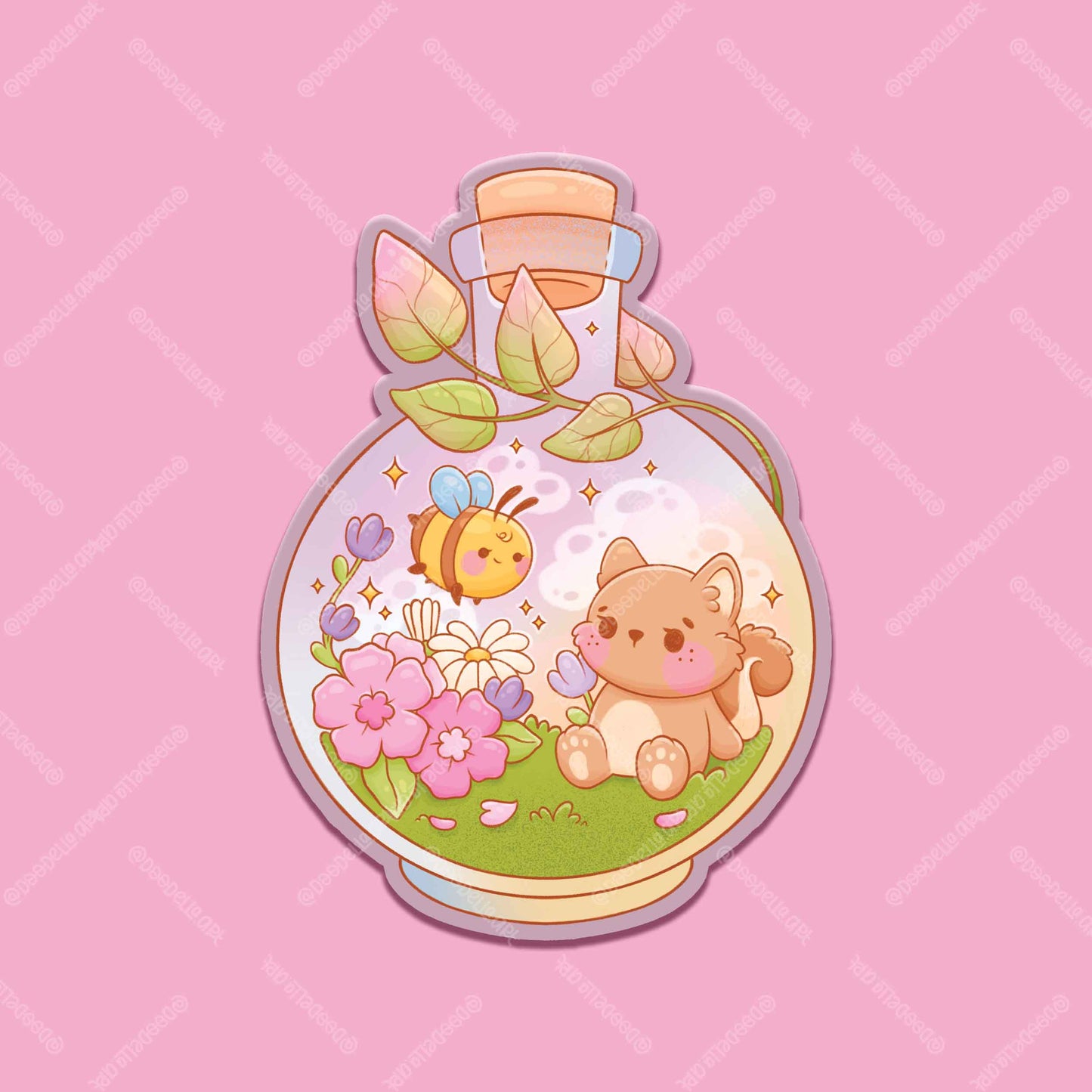 Garden Potion Bottle Sticker