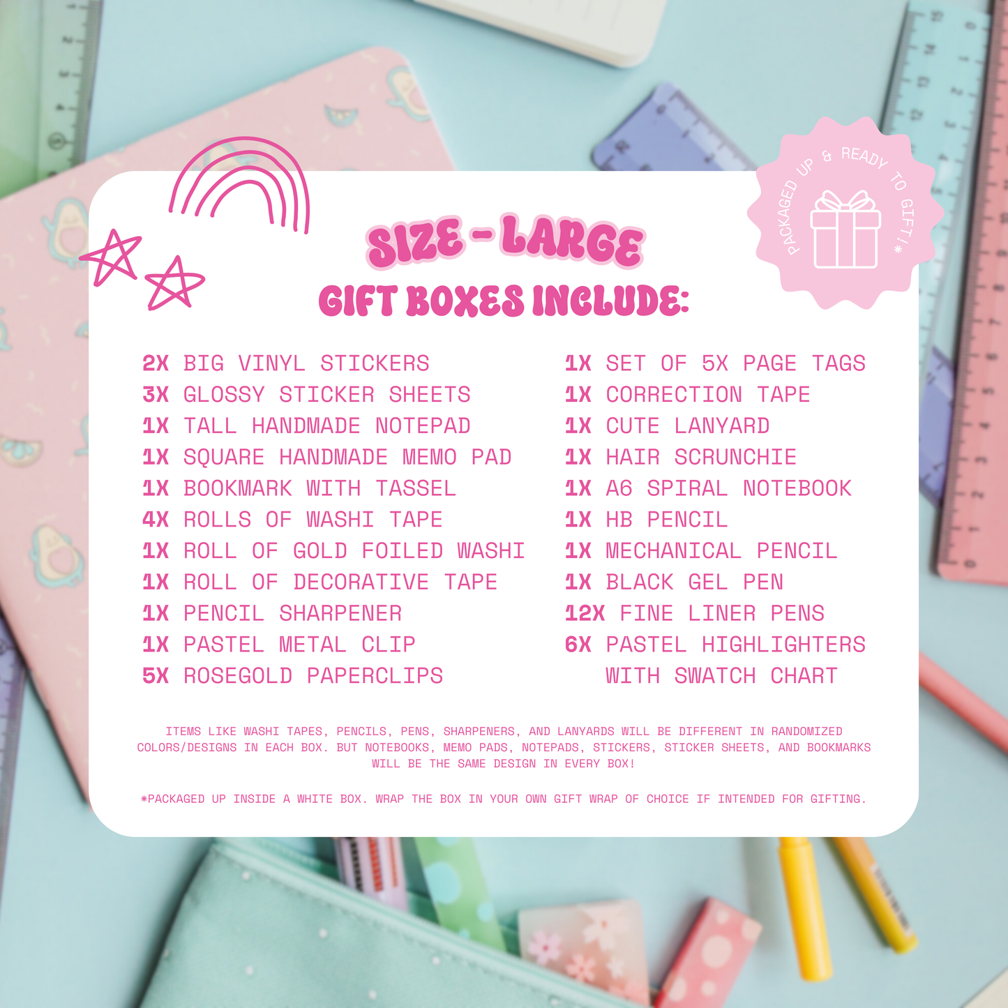Pastel Stationery Mystery Gift Box (NEW)