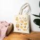 Squeeze the Day Lemon Cotton Canvas Tote Bag