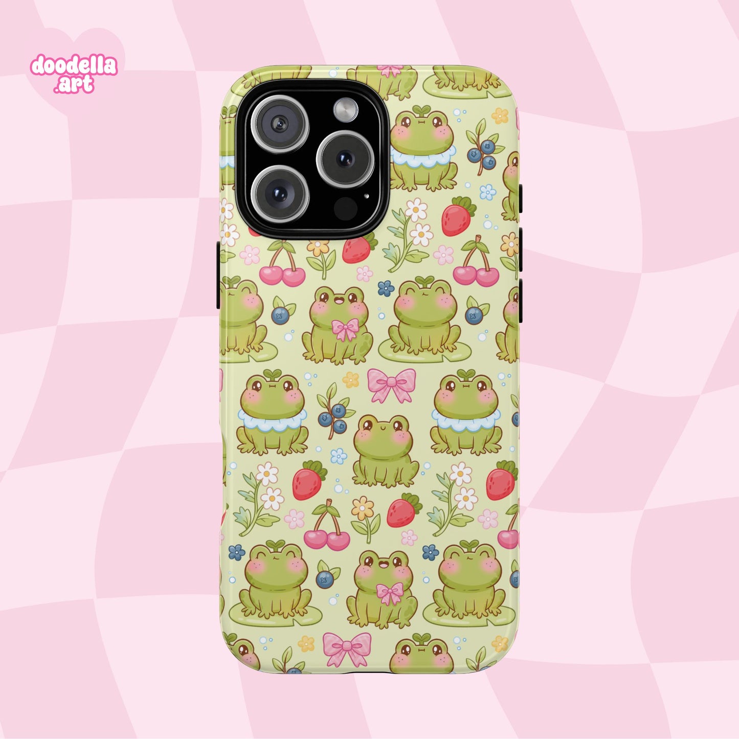 Summer Frogs and Berries iPhone Tough Case - All Models