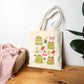 Summer Froggies Cotton Canvas Tote Bag
