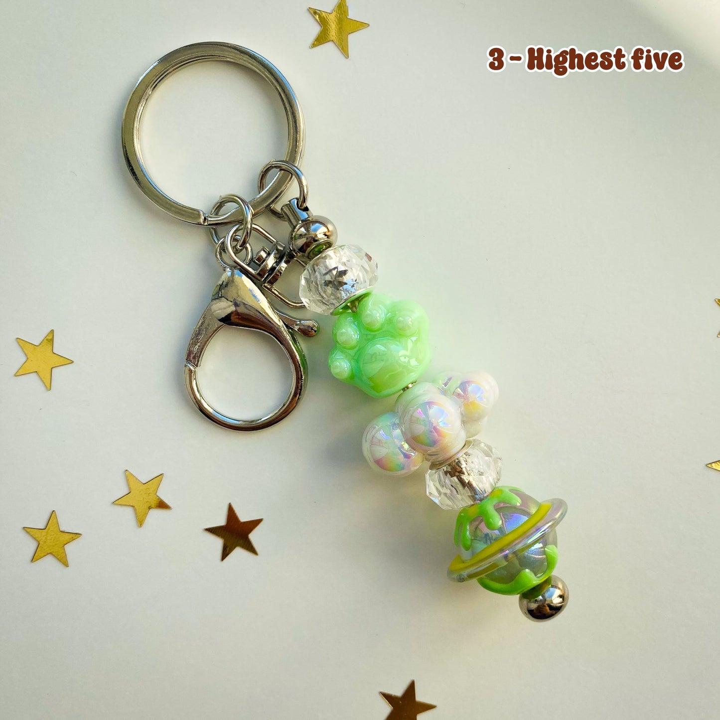 Textured Bead Fidget Keychains