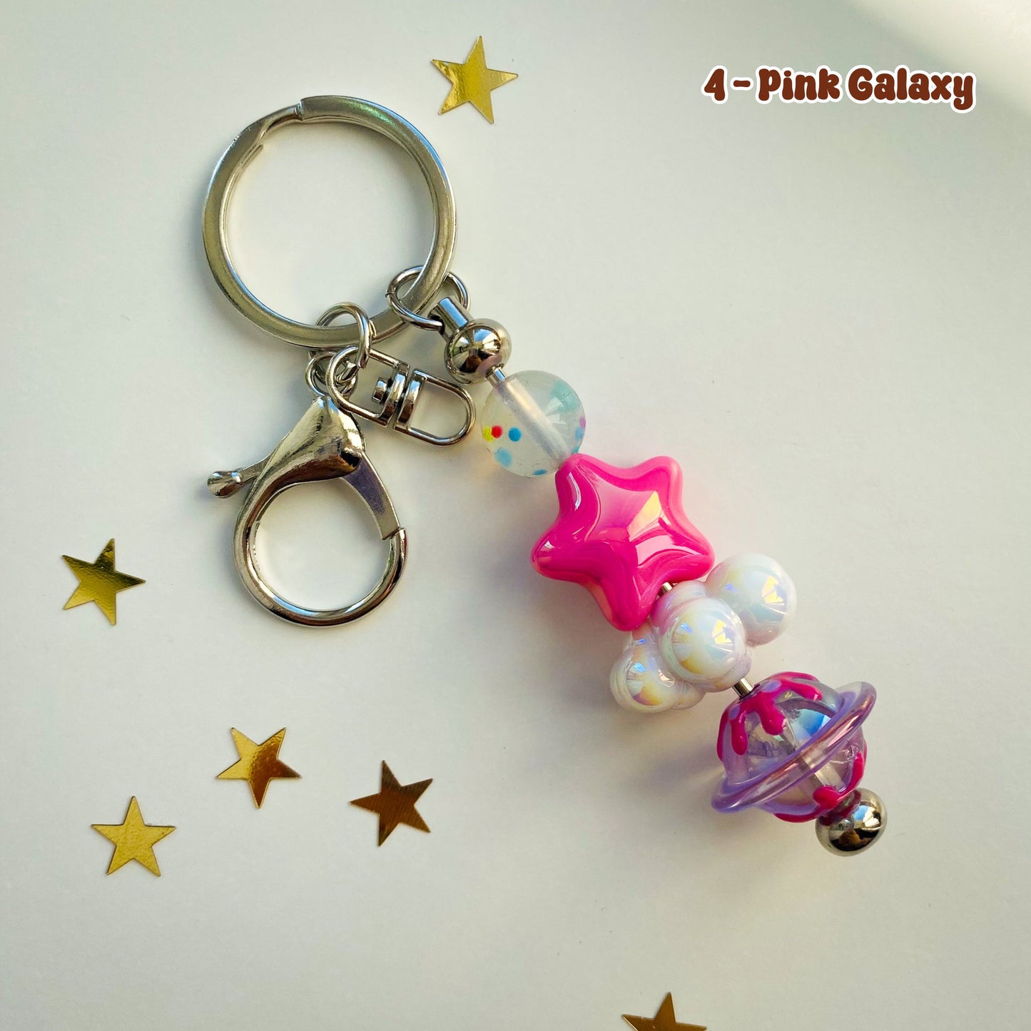 Textured Bead Fidget Keychains