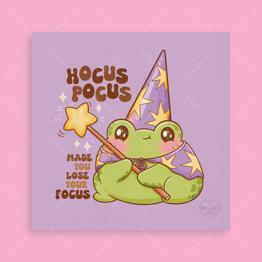 Hocus Pocus Wizard Frog Art Print