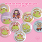 I'm Just A Baby Frog Button Pin