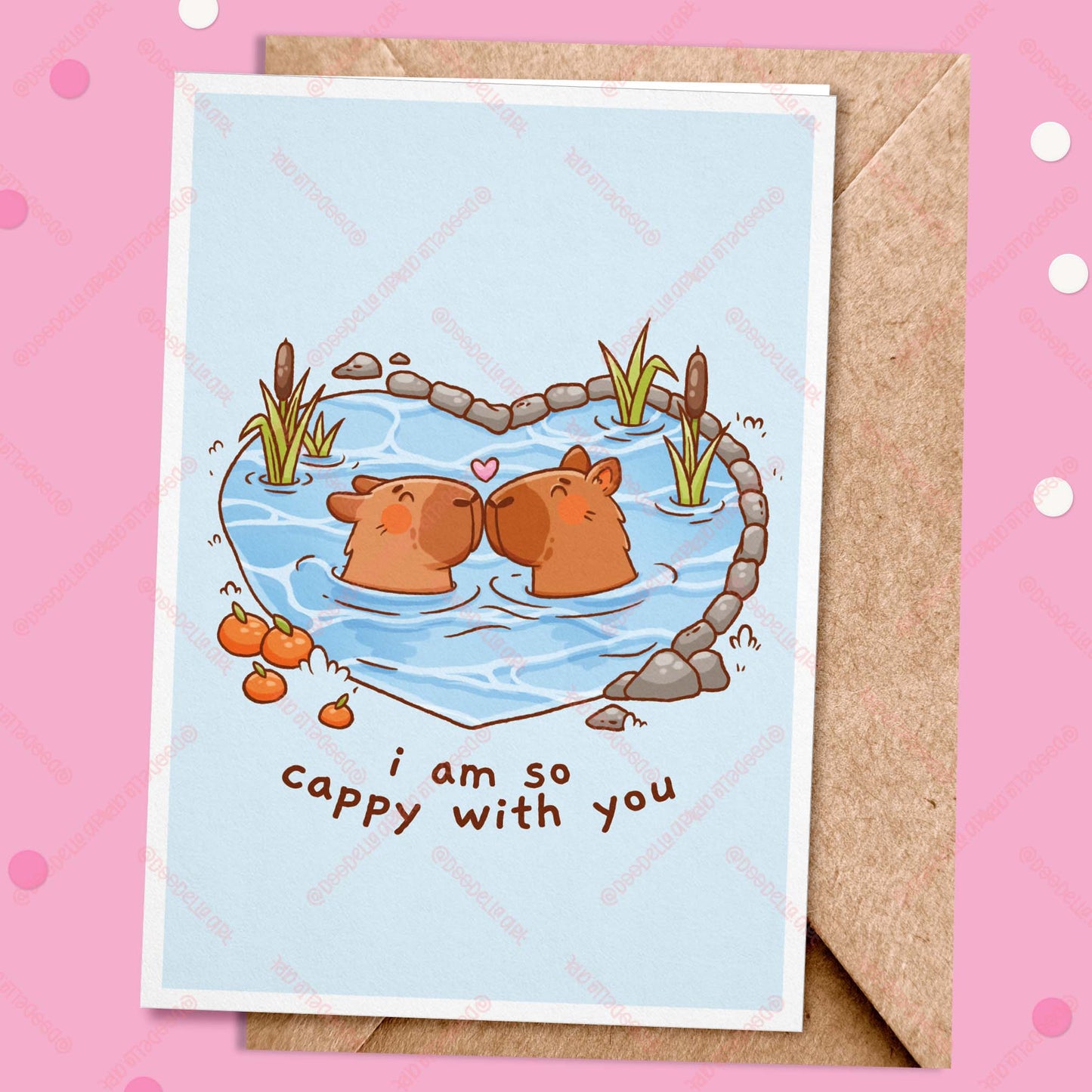 I Am So Cappy With You Greeting Card