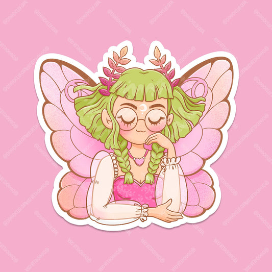 Forest Fairy Portrait Sticker