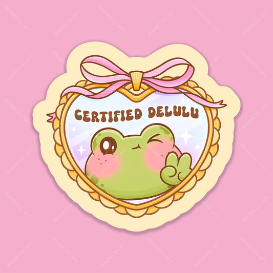 Certified Delulu Sticker