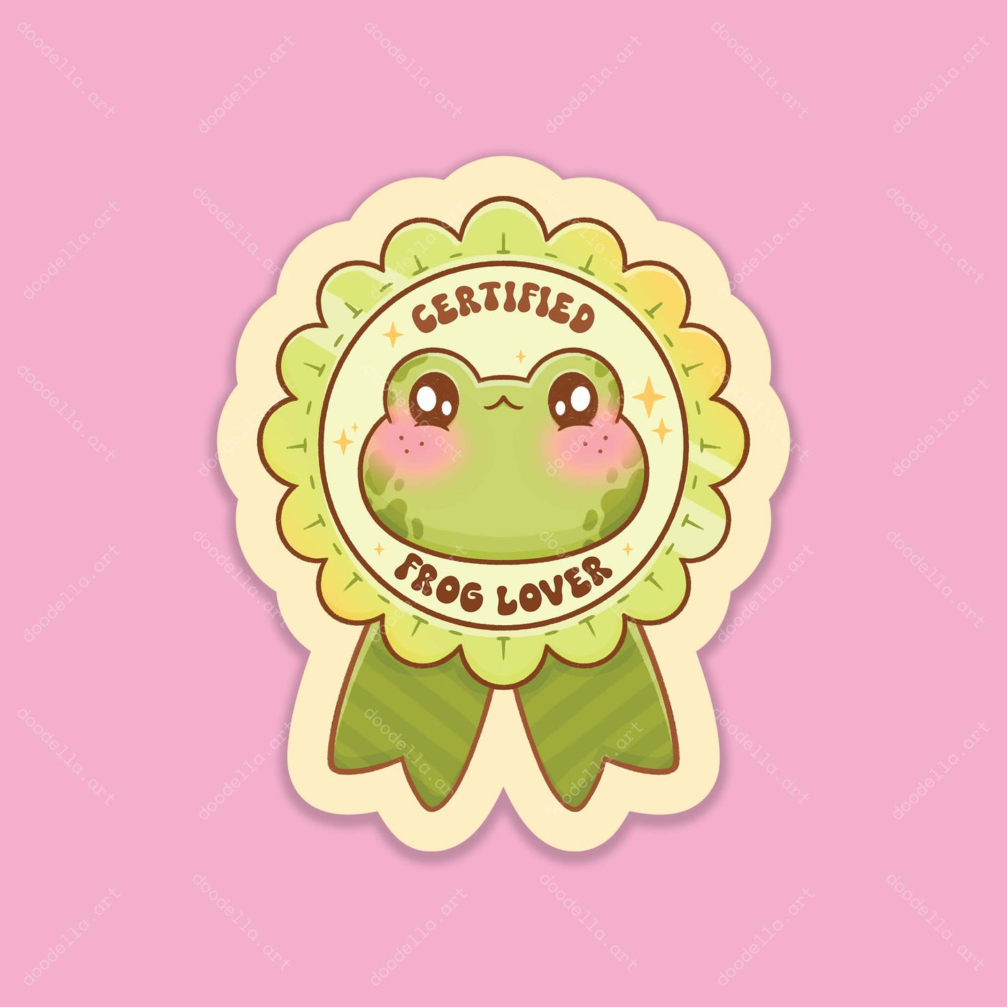 Certified Frog Lover Sticker