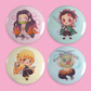 Demon Anime Button Pins