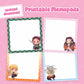 Printable Demon Slayer Memo Pads