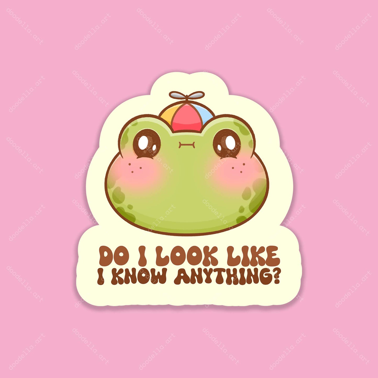 Do I Look Like I Know Anything Sticker