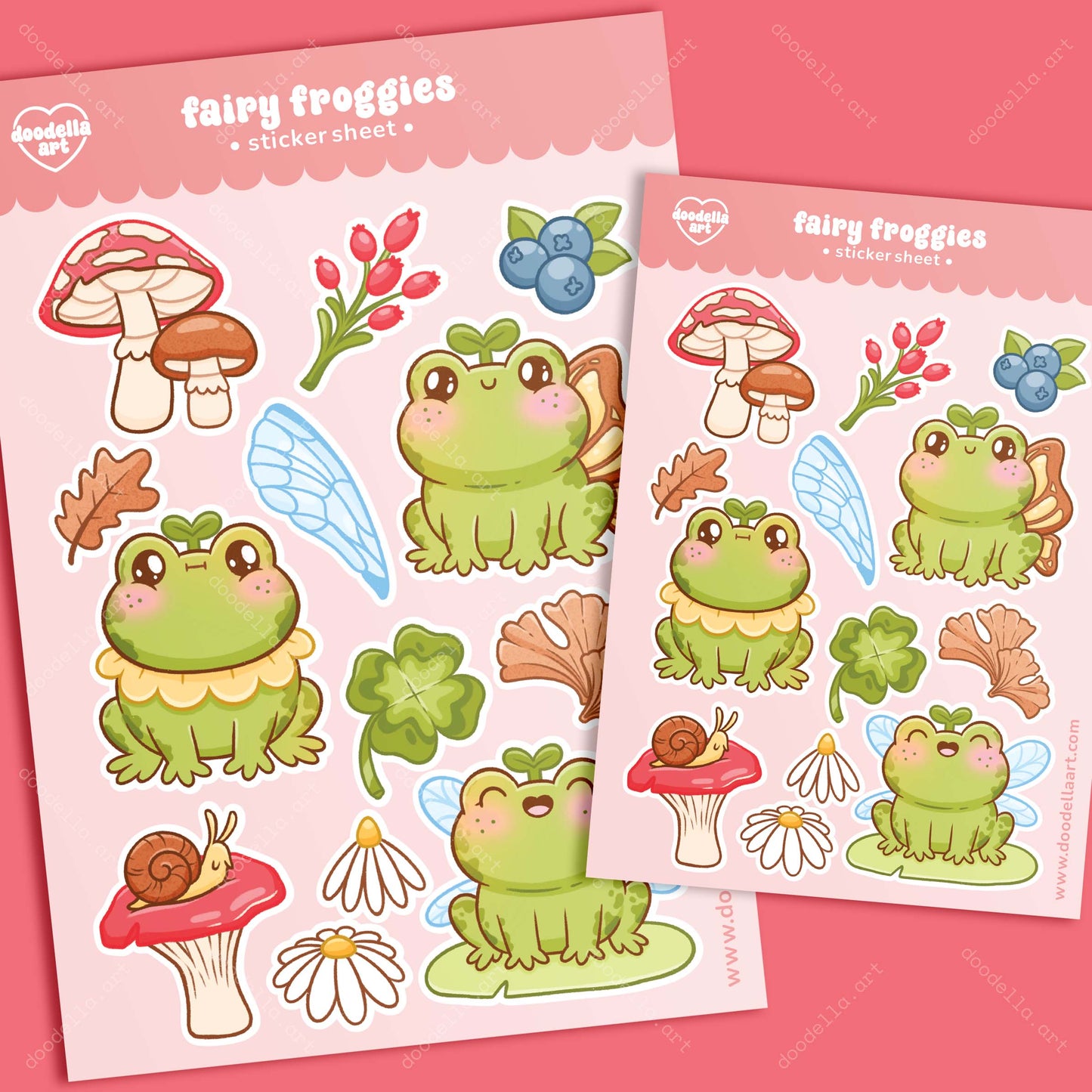 Forest Fairy Frogs Sticker Sheet