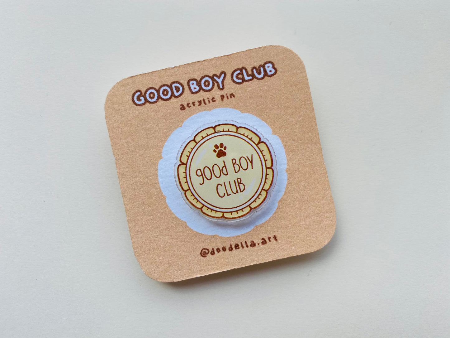 Good Boy Dog Badge Pin