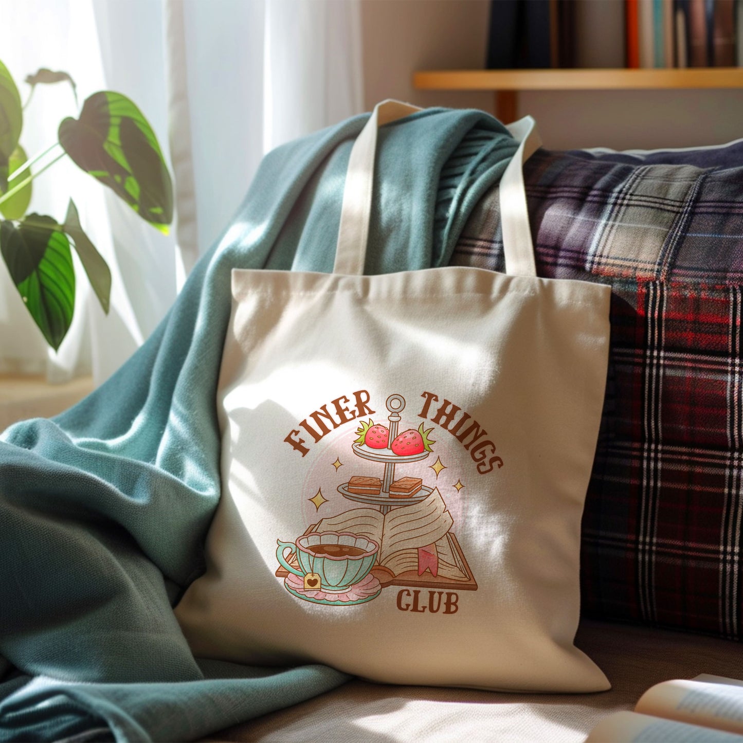 Finer Things Club Canva Tote Bag