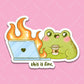 This is Fine Frog Sticker