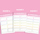 Habit Tracker Planner Sticker Sheet