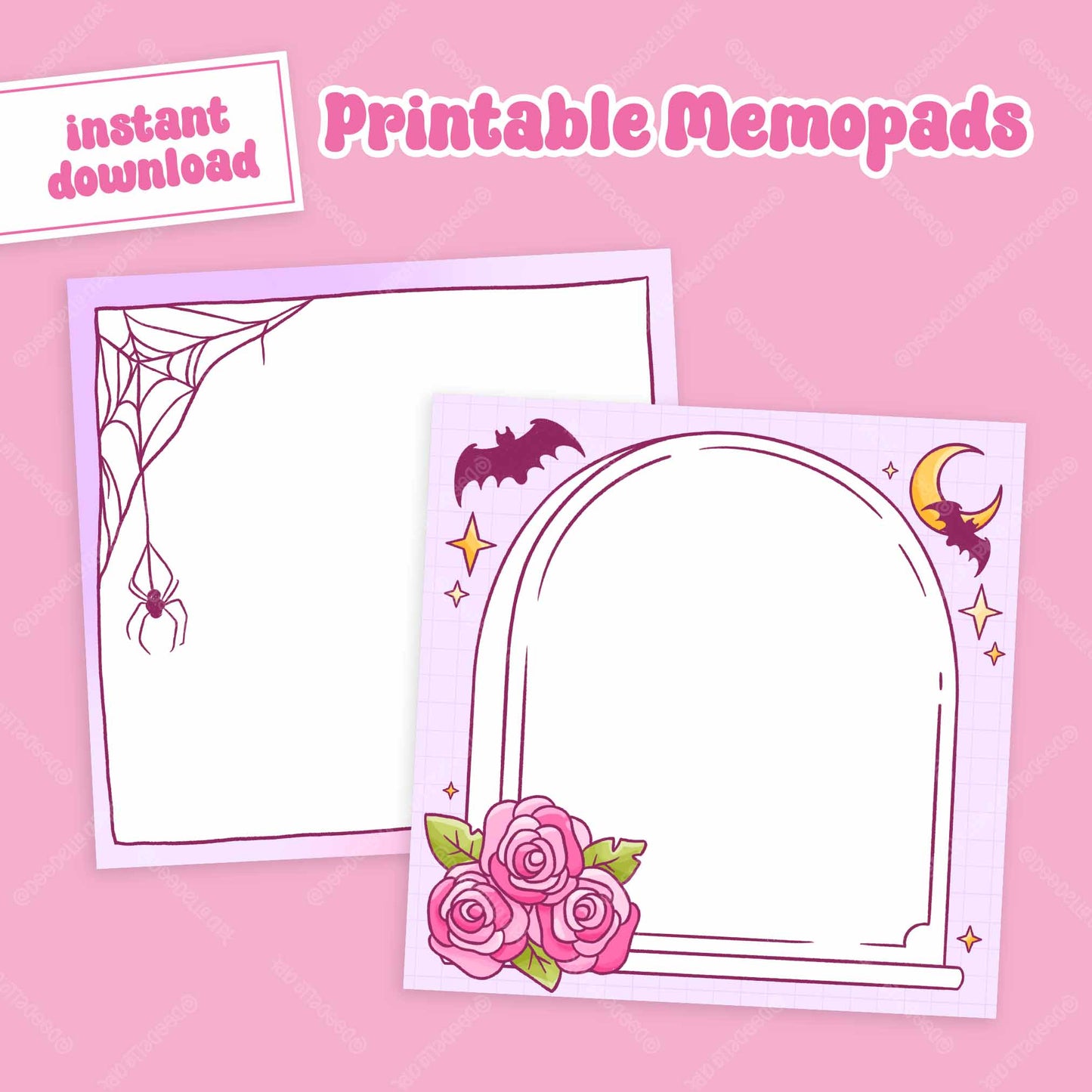 Printable Halloween Memopads