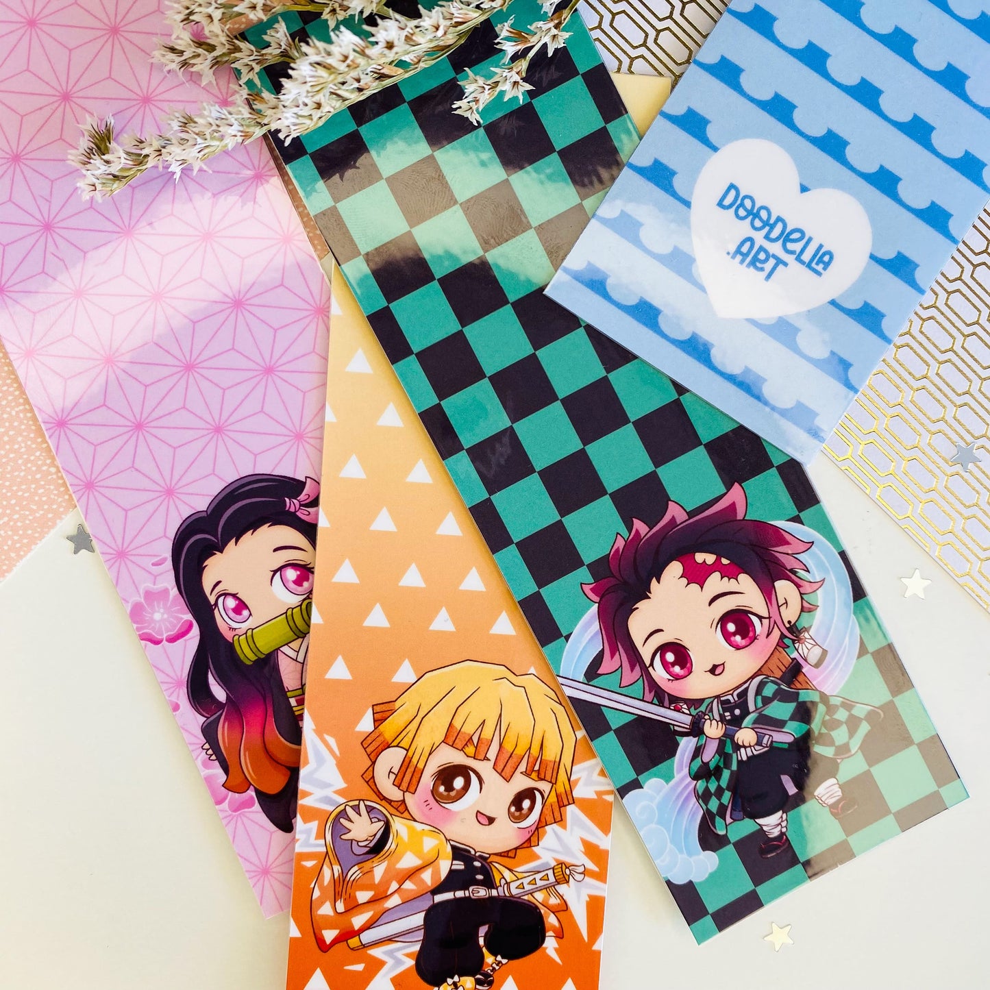 Demon Slayer Fanart Bookmarks