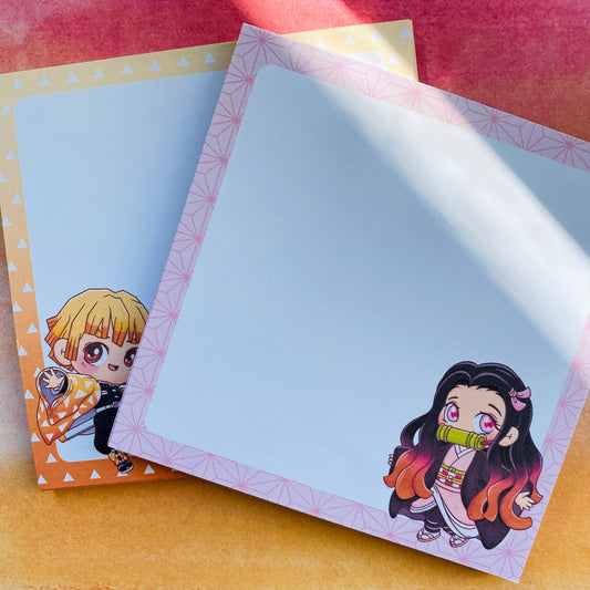 Handmade Demon Slayer Memo Pads