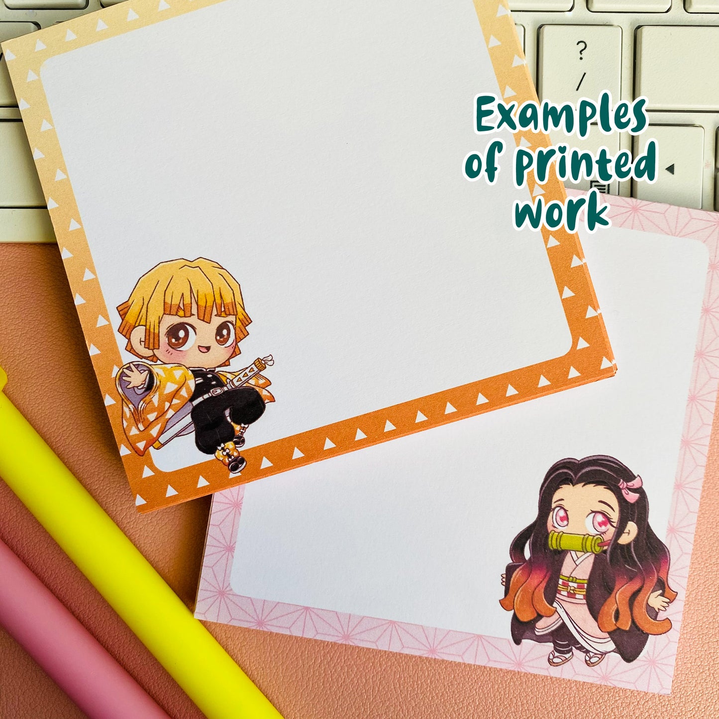 Printable Demon Slayer Memo Pads