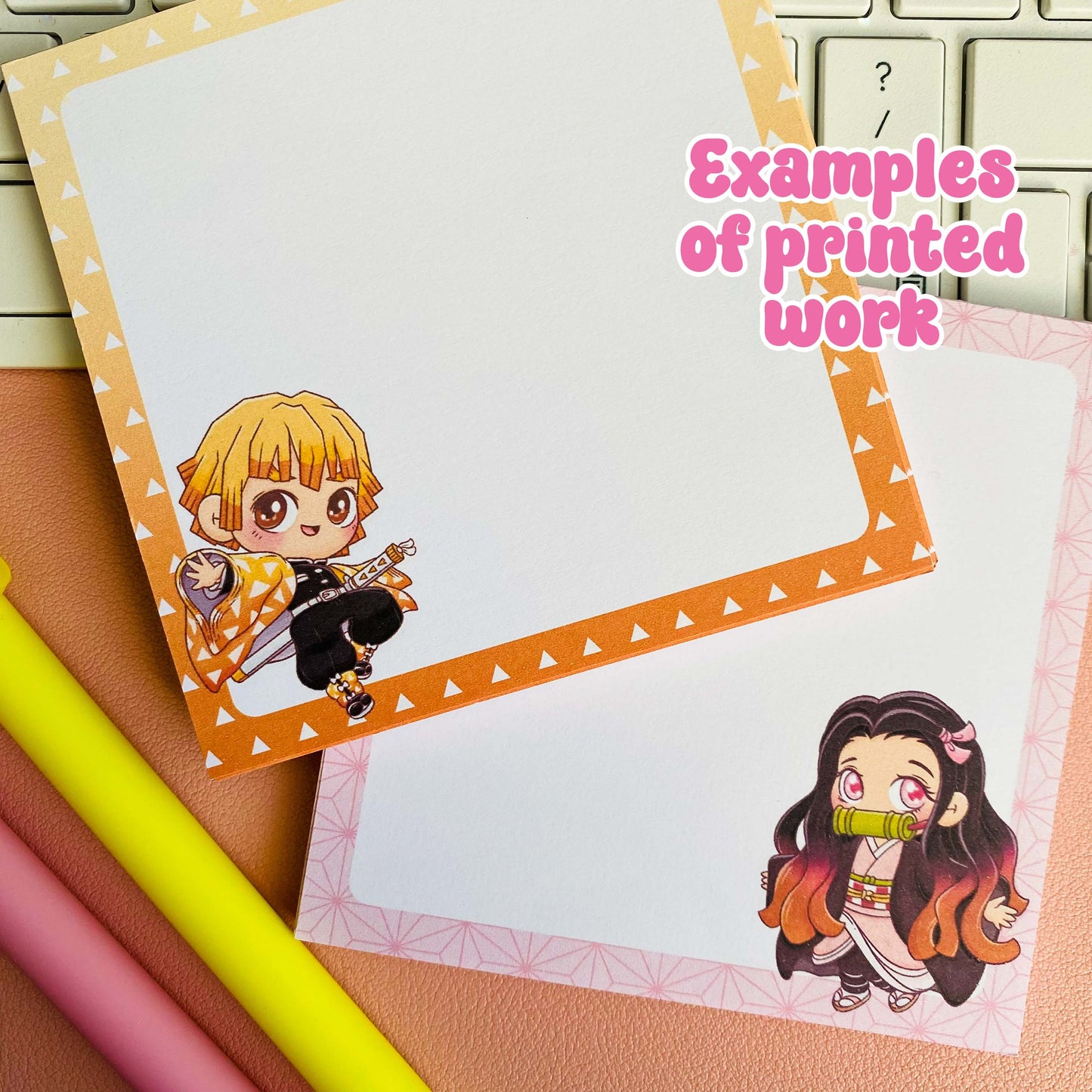Printable Demon Slayer Memo Pads