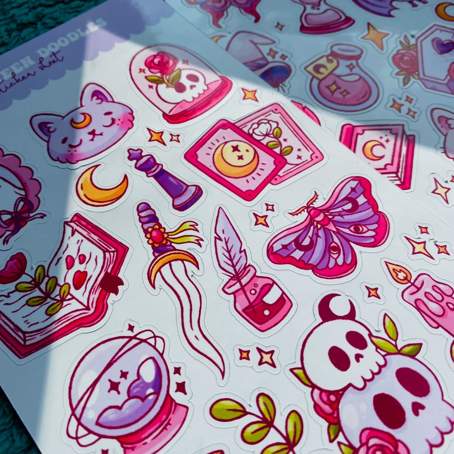 Halloween Doodles Sticker Sheet (B)