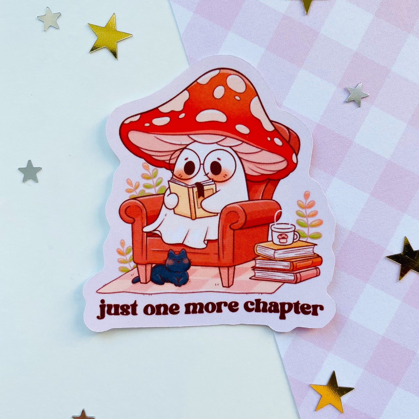 One More Chapter Mushroom Sticker