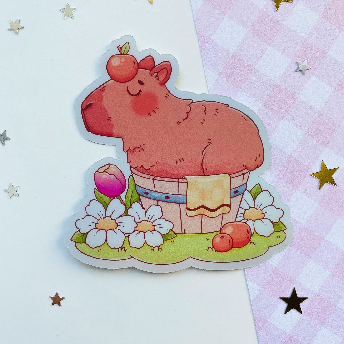 Capybara Hot Tub Sticker