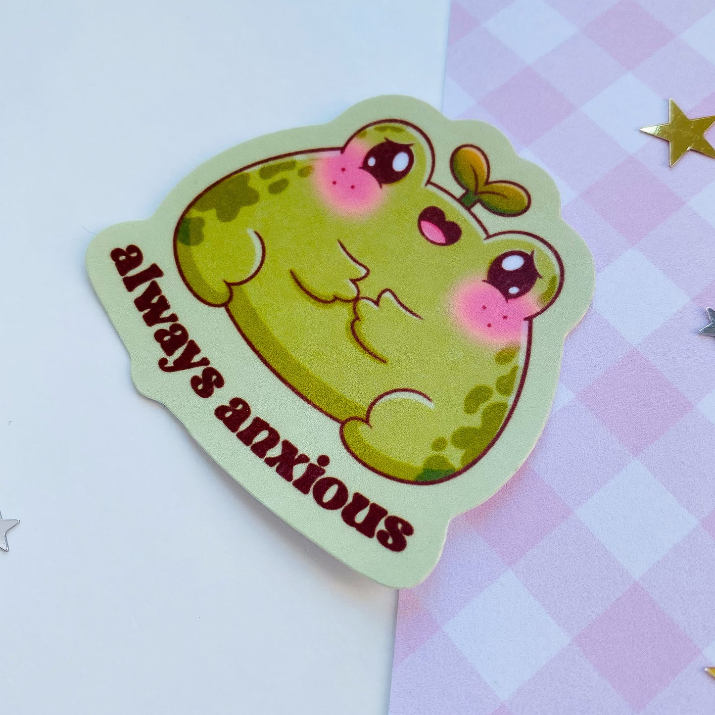 Always Anxious Frog Sticker