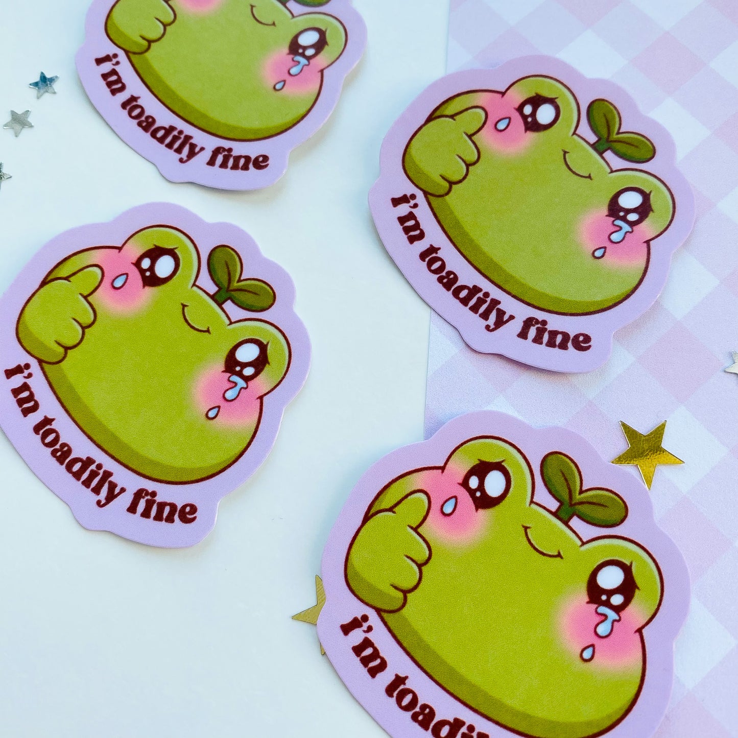 I'm Toadily Fine Frog Sticker