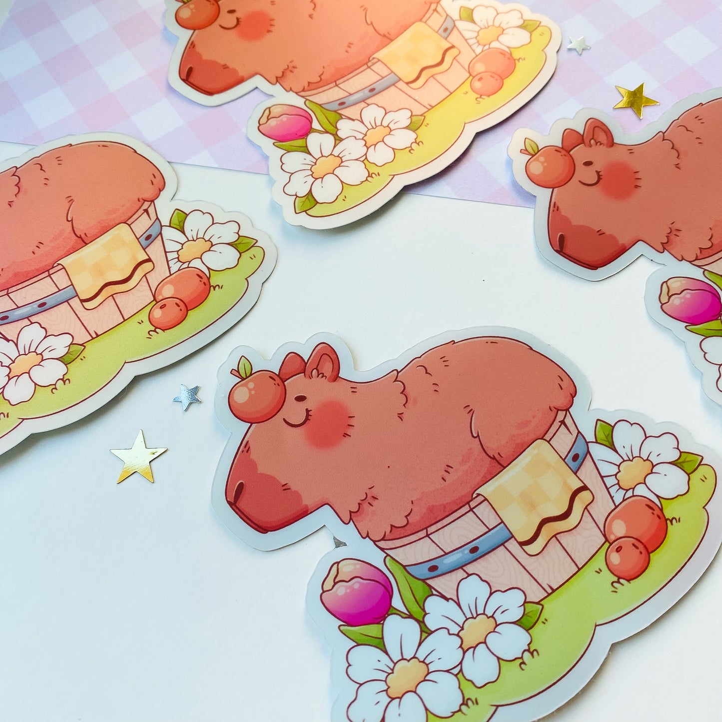 Capybara Hot Tub Sticker