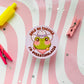 Hold on Partner I Am Overstimulated Sticker