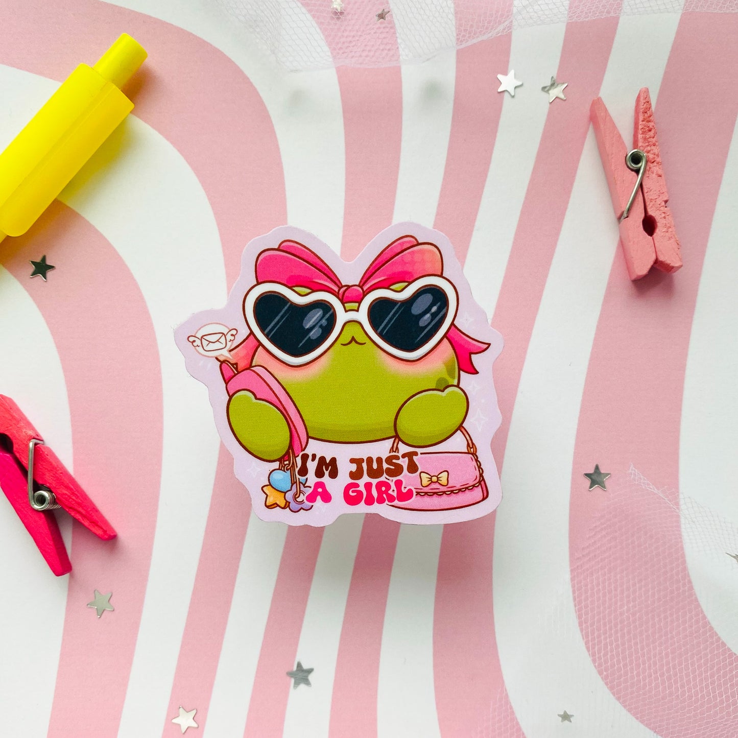 I'm Just A Girl Sticker