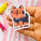 I Love My Yorkie Sticker