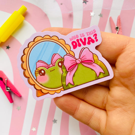Who is This Diva Sticker