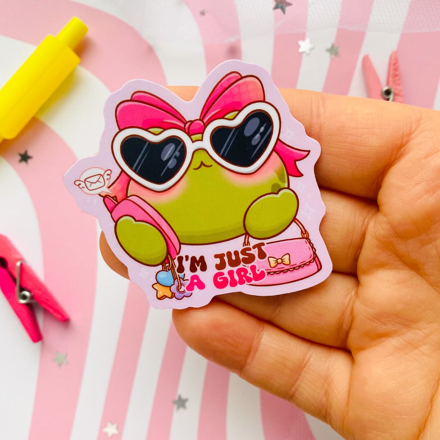 I'm Just A Girl Sticker